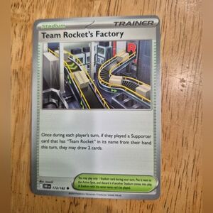 QTY 5 Pokemon Team Rocket's Factory Trainer Card